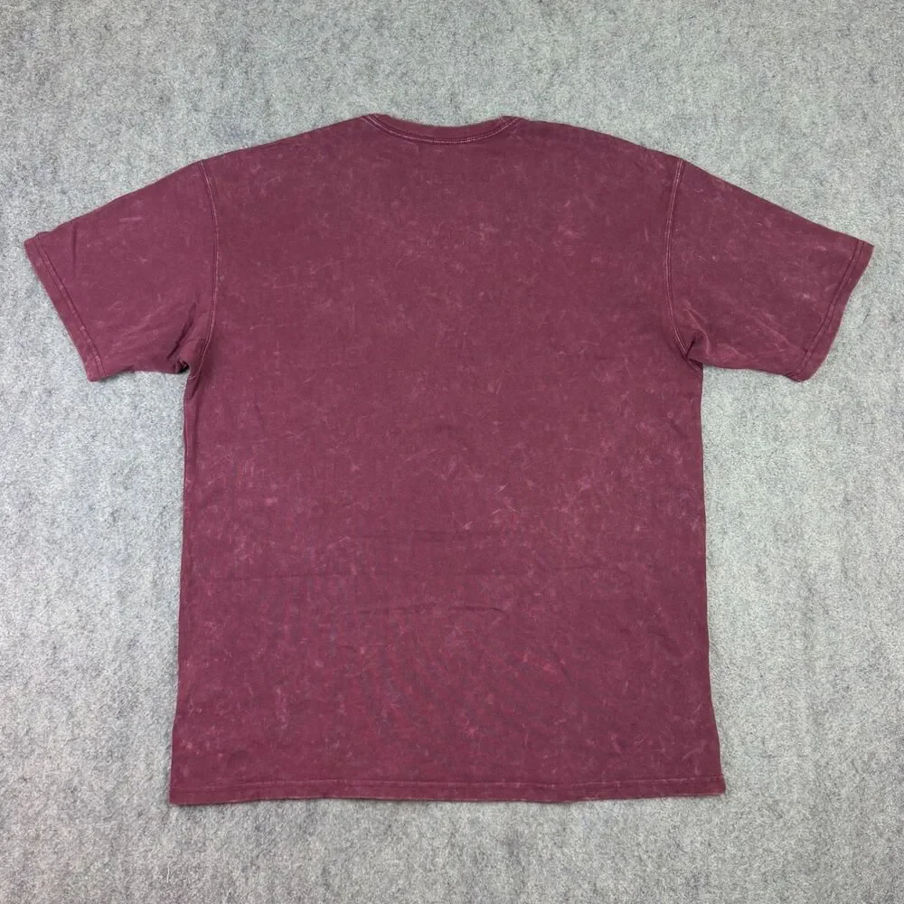 Nike Men's Sportswear Max90 Night Maroon Washed T-Shirt Size Large DZ2898-681